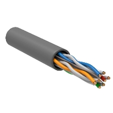 Кабель связи витая пара U/UTP, кат.6 4x2х23AWG solid, LSZH, 305м, серый Кабель связи витая пара U/UTP, кат.6 4x2х23AWG solid, LSZH, 305м, серый