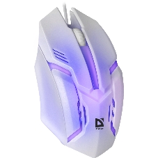 Мышь проводная Defender Cyber MB-560L белый, 1200 dpi, USB, кнопки - 3