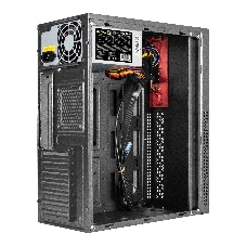 Компьютерный корпус Miditower ExeGate AA-443U-AA500 (ATX, AA500 8 см, 2*USB+1*USB 3.0+HD Audio, черный)