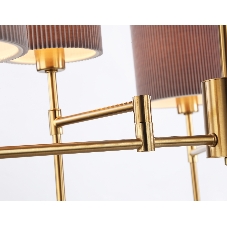 Люстра Ambrella light LH72381/6 BS/GR латунь/серый E14*6 max 40W D690*705