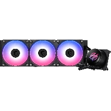 Система жидкостного охлаждения MSI MPG CORELIQUID P13 360 (300W, 360мм, LED, Black, ARGB/ Fans: 3x120мм, 64.89CFM, 2050RPM/ Pump 20dBA, 3400RPM, Rad thickness 27мм/ S: 1851, 1700, AM5, AM4)