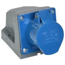 Розетка ОП 16А 220В 2P+PЕ ССИ-113 IP44 IEK PSR11-016-3