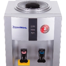 Кулер для воды Aqua Work 16-LDR, верхняя загрузка, нагрев 90 °С, охлаждение 12 °С, серебристый