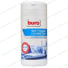 Салфетки Buro BU-Tmix универсальные туба 65шт влажных + 65шт сухих