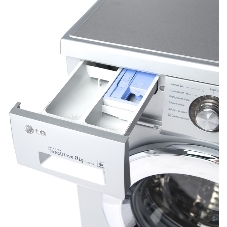 Стиральная машина LG F1296TD4 серебристый, загрузка фронтальная 8 кг, 1200 об/мин, класс: А