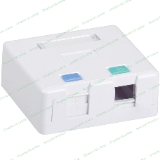 Корпус настенной розетки для установки двух модулей KJ, белый Корпус настенной розетки для установки двух модулей KJ, белый