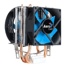 Кулер для процессора AeroCool/Formula Verkho 2 Dual серебристый, 90 мм, алюминий/медь, 2000 об/мин, 25 дБ, 4 pin, 120 Вт, 135 мм