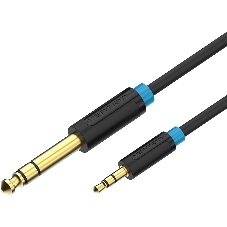 Кабель Vention аудио Jack 6,5 мм M/3,5 M - 5 м