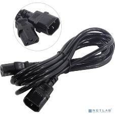Кабель монитор-компьютер (UPS->уст-во) ExeGate Power EC-3P (С13->С14) VDE-250V-3*0,75-CU, 10A, 3м
