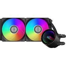 Система жидкостного охлаждения PCCOOLER DA240 V2, 240 мм, 2x120 мм, ARGB, 270 Вт