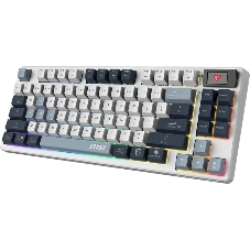 Клавиатура MSI Forge GK600 гибридная, Bluetooth, радиоканал, белый