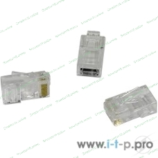 Коннектор RJ-45 Кат.5 (V) (8P8C) Exegate под одножильный кабель (1шт) Exegate EX158091RUS