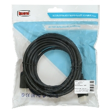 Кабель аудио-видео Buro v. 1.2 DisplayPort (m)/HDMI (m) 5м. позолоченные контакты черный Кабель аудио-видео Buro v. 1.2 DisplayPort (m)/HDMI (m) 5м. позолоченные контакты черный