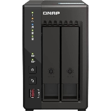 SMB QNAP TS-253E-8G NAS, 2-tray w/o HDD. 2xHDMI-port. 4-core Celeron J6412 2-2.6 GHz, 8Gb DDR, 2x2.5Gb LAN, 2 x M.2 2280 PCIe Gen 3 x2, 2x USB 3.2 Gen 2 (10Gbps) Port, 2x USB 2.0 port