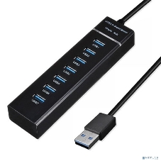 USB-концентратор USB KS-is KS-568 7 x USB 2.0 F в USB 3.0 Type A M с БП