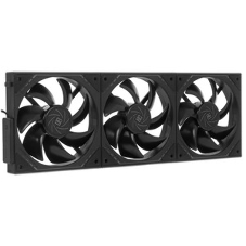 Кулер для корпуса Thermalright TL-M12QR Reverse (124x120x25mm, 4-pin PWM, ARGB, 47.6CFM, 23.2dBA, 1500RPM, черный)