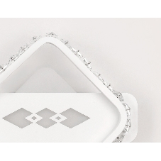 Настенный светодиодный светильник Ambrella light FA225 WH белый LED 6400K+3000K/4200K 24W 200*200*40