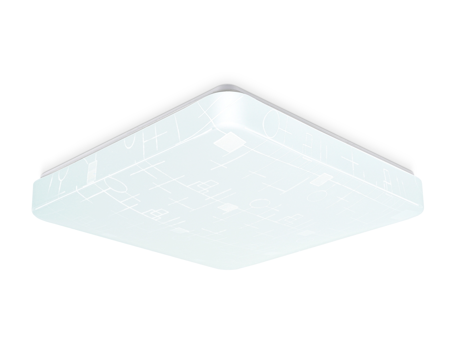 Потолочный светодиодный светильник Ambrella light FZ1155 WH белый 24W 6400K 330*330*80 (Без ПДУ)
