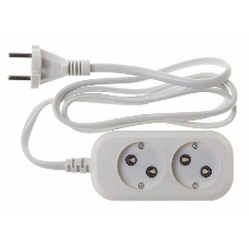 Сетевой удлинитель Buro BU-PSL2.1/W 1.5 м (2 розетки) белый (пакет ПЭ)