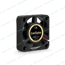 Вентилятор для корпуса ExeGate EX04010S2P черный, 40 мм, 5000 об/мин, 24 дБ, 2 pin