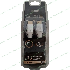 Кабель аудио-видео Cactus CS-HDMI.2.1-1 HDMI (m)/HDMI (m) 1м. позолоченные контакты серебристый