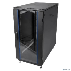 Шкаф телекоммуникационный ЦМО напольный 24U (600 x 800) дверь стекло, черный, ШТК-М-24.6.8-1ААА-9005