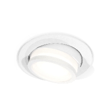 Комплект встраиваемого поворотного светильника Ambrella light XC7651081 SWH/FR белый песок/белый матовый MR16 GU5.3 (C7651, N7120)
