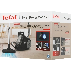 Пылесос Tefal TW2925EA черный, 750/2100 Вт, уборка сухая, пылесборник контейнер 1.2 л