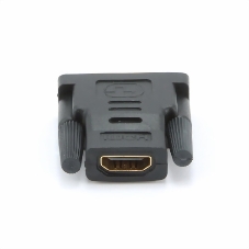 Переходник Cablexpert HDMI-DVI 19F/19M золотые разъемы, пакет, черный
