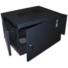 Шкаф настенный Next, 9U 550x450, металлическая дверь, черный Шкаф настенный Next, 9U 550x450, металлическая дверь, черный