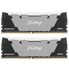 Оперативная память Kingston Fury Renegade, DDR4, 64GB (4x16GB), 3600MHz, CL16, DIMM, с радиатором, RGB, серебристый/черный