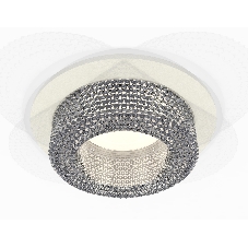 Комплект встраиваемого светильника Ambrella light XC7621020 SWH/CL белый песок/прозрачный MR16 GU5.3 (C7621, N7191)