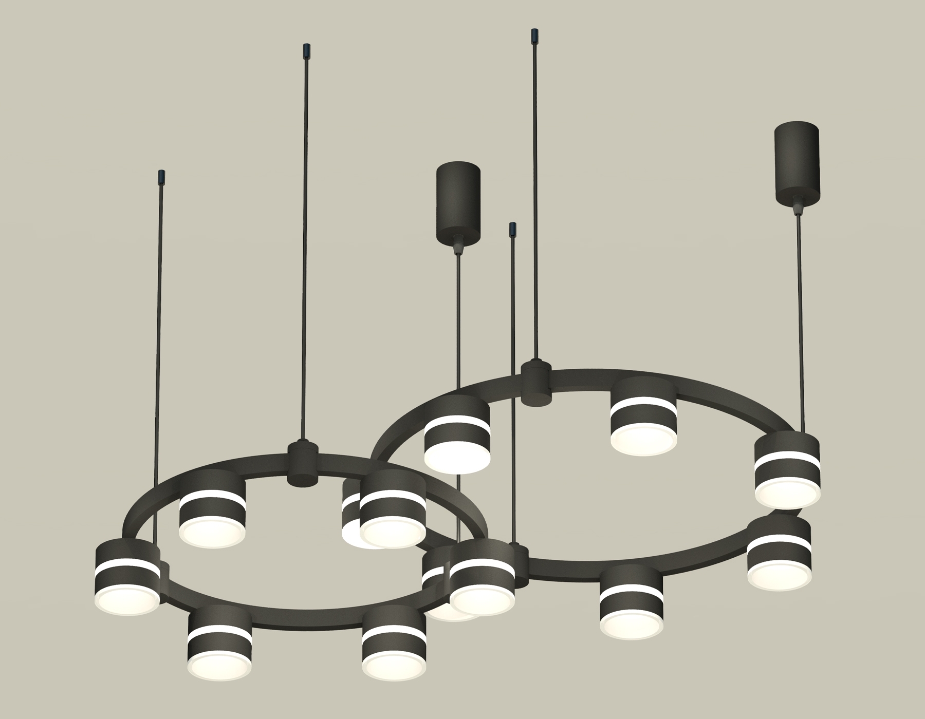 Светильник Ambrella light XR92091001/13 SBK/FR черный песок/белый матовый GX53 (A9209, C9238, C9232, N8445)
