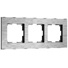 Рамка на 3 поста AluMax (алюминий) W0033506