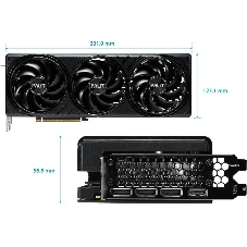 Видеокарта Palit GeForce RTX 5080 Infinity 3, 16 GB GDDR7, 256 bit, 3xDisplayPort, HDMI, GPU 2295 MHz