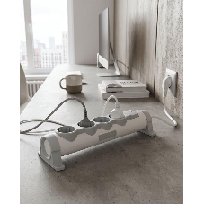 Фильтр сетевой СФ-04К 16А 3м 3х1,5мм2 белый COMFORT