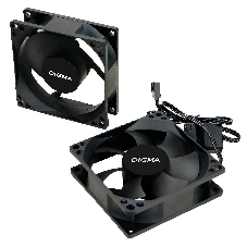 Вентилятор для корпуса Digma DFAN-80 черный, 80 мм, 1800 об/мин, 23 дБ, 4 pin