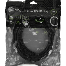 Кабель аудио-видео Cactus CS-HDMI.1.4-7 HDMI (m)/HDMI (m) 7м. позолоченные контакты черный