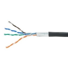 Кабель Cablexpert FPC-5051E-4-CU-OUT, FTP outdoor 4x2x0.51, медный, FLUKE TEST, кат.5e, однож., 305м, катушка, черный
