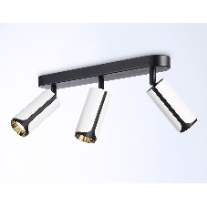 Светильник Ambrella light TN51603/3 WH/BK белый/черный GU10/3 380*60*195