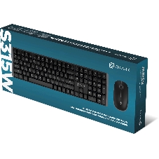 Комплект клавиатура+мышь Oklick S315W беспроводной, USB, 1600 DPI, чёрный