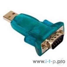 Переходник ORIENT UAS-002, адаптер USB Am to RS232 DB9M (WCH CH340), крепеж разъема - винты