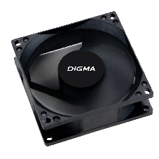 Вентилятор для корпуса Digma DFAN-80 черный, 80 мм, 1800 об/мин, 23 дБ, 4 pin