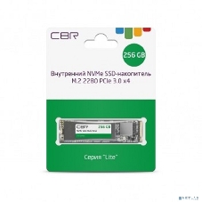 Накопитель SSD CBR, 256Gb, M.2 2280, PCIe 3.0 x4, NVMe, R/W 2000/1300