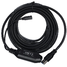 Кабель-адаптер USB3.0-repeater, удлинительный активный Am-->Af 5м VCOM