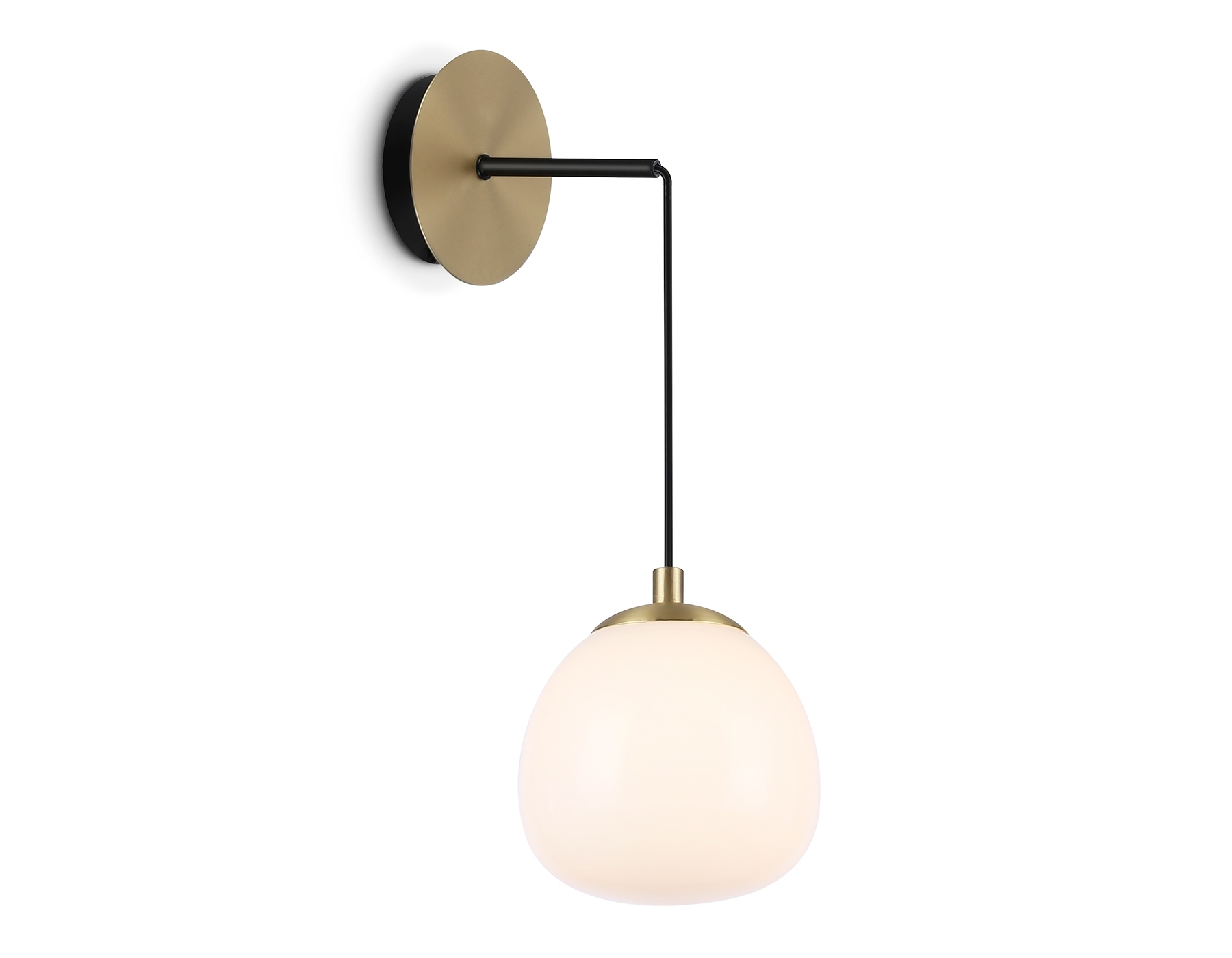 Настенный светильник Ambrella light LH51005 SGD/BK/FR золотой песок/черный/белый матовый G9 max 28W 130*200*400
