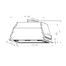 Вытяжка встраиваемая Lex GS Bloc P 900 белый управление: кнопочное (1 мотор)