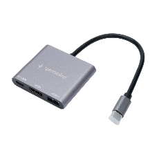 Док-станция Gembird UHB-D2, USB Type-C, USB Type-C PD100W, HDMI, USB Type-C