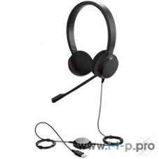 Гарнитура Jabra Evolve 20 MS Stereo USB чёрный, проводная