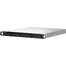 Сетевое хранилище SMB QNAP TS-464U-8G NAS 4 HDD trays, rackmount 1U, 1 PSU. 4-core Intel Celeron N5105/N5095 2.0-2.9 GHz, 8 Gb RAM MAX, 2x2.5GbE, 2xUSB 3.2 Gen 2 (10Gbps), 2xUSB 2.0, 1xHDMI, PCIe Gen 3 x2, W/o rail kit RAIL-B02